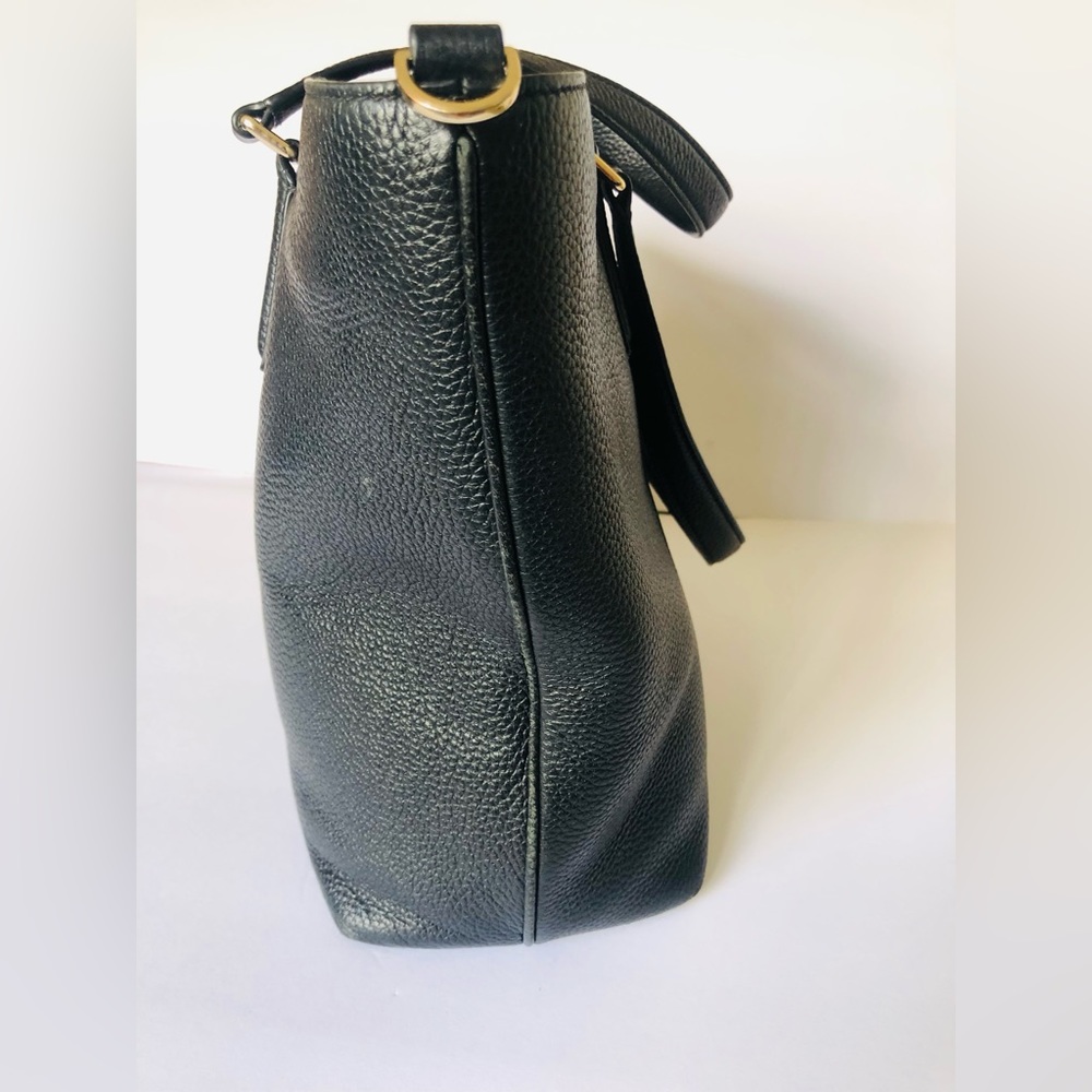Tory Burch Black Leather Tote - Picture 6 of 11